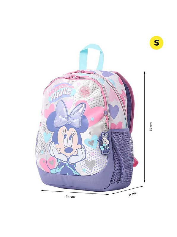 Morral Totto Para Niña Minnie S Blanco 4