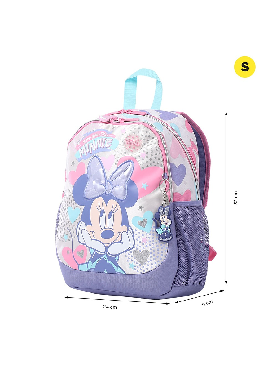 Morral Totto Para Niña Minnie S Blanco 4