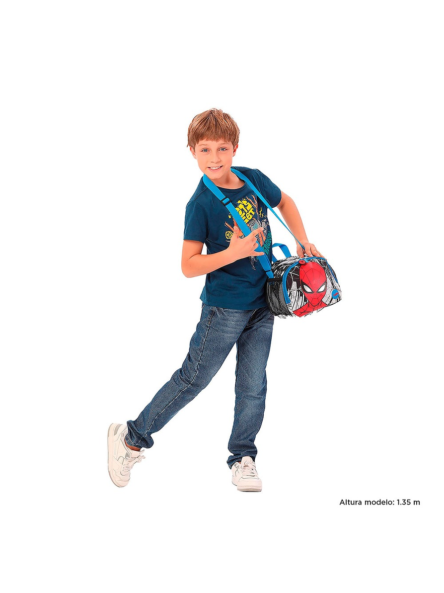 Lonchera Totto Para Niño Spiderman City Blanca 2