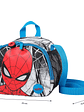 Lonchera Totto Para Niño Spiderman City Blanca - Miniatura 3