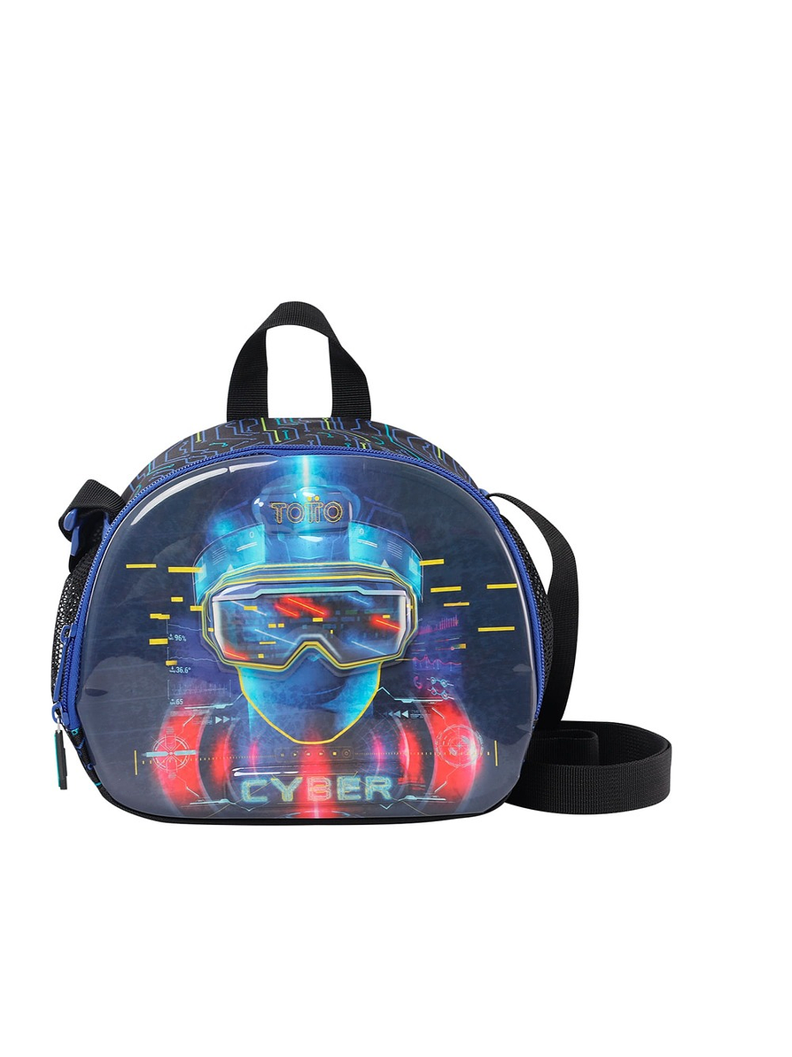 Lonchera Totto Para Niño Mettaverse Negra 1