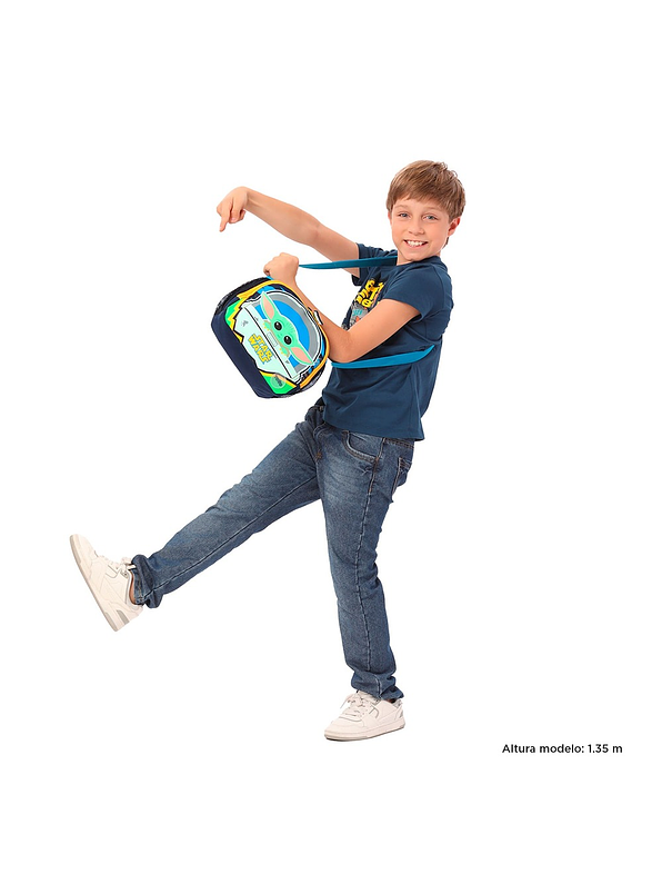 Lonchera Totto Para Niño Grogu Azul 2