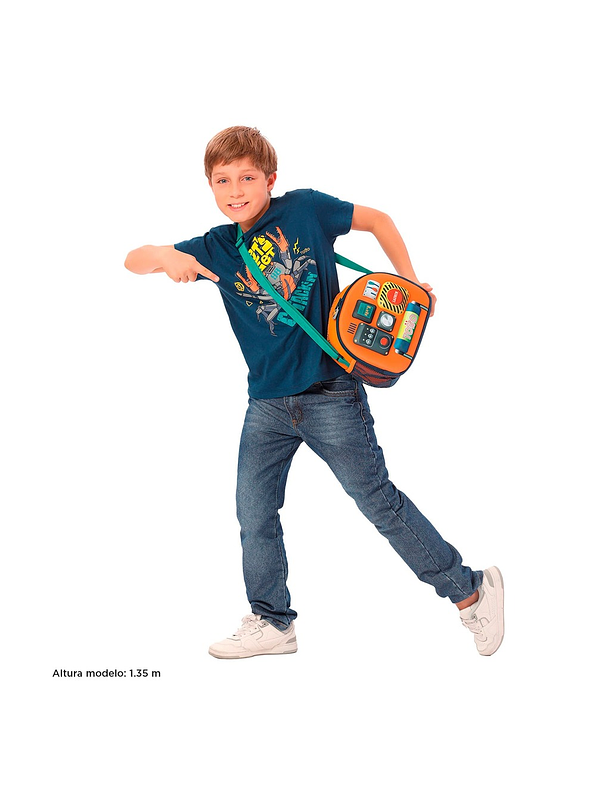 Lonchera Totto Para Niño Cohety Naranja 2