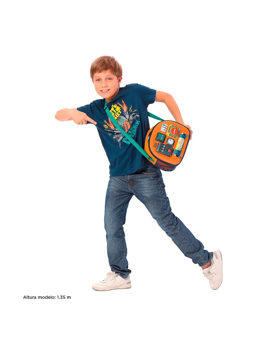 Lonchera Totto Para Niño Cohety Naranja 2