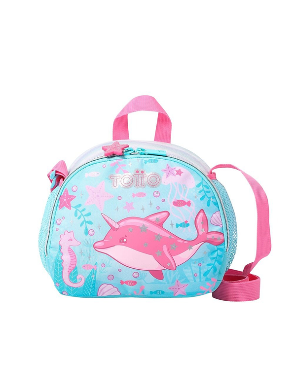 Lonchera Totto Para Niña Pink Ocean Azul 1