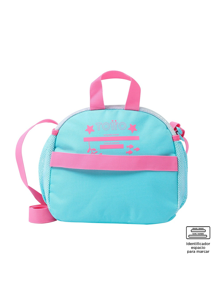 Lonchera Totto Para Niña Pink Ocean Azul 5