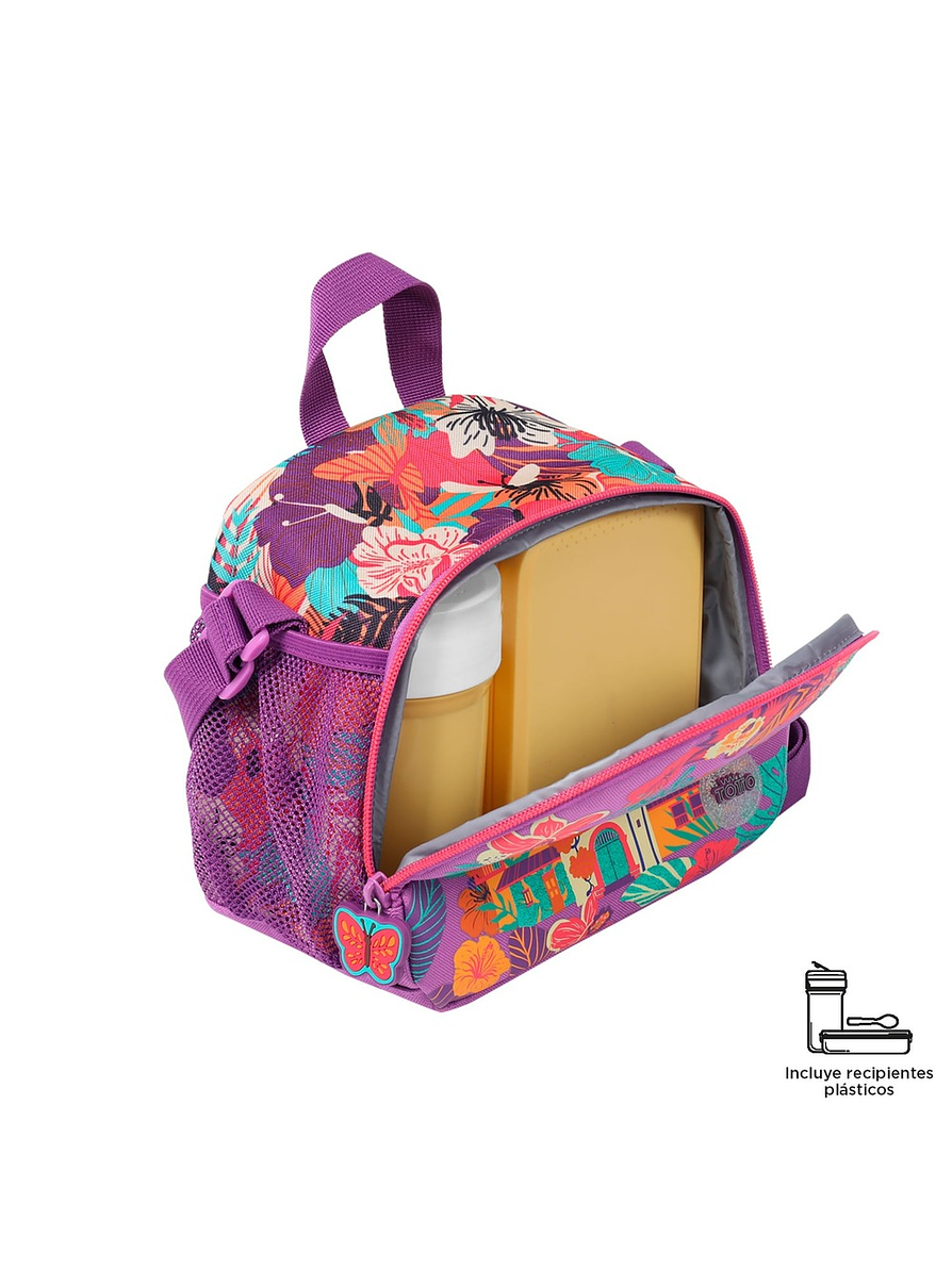 Lonchera Totto Para Niña Encanto Paradise Morada 4