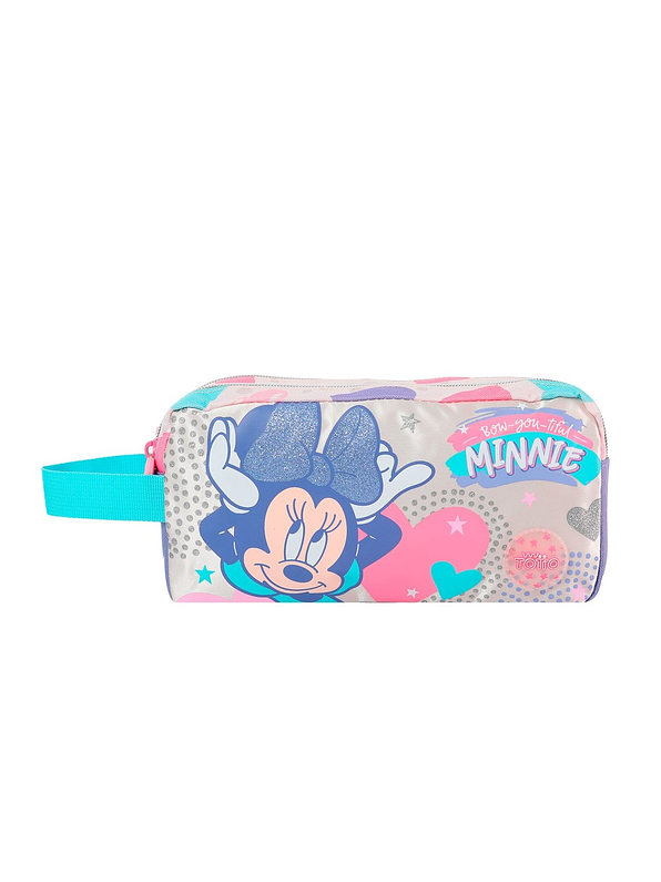 Cartuchera Totto Para Niña Minnie Blanco 1