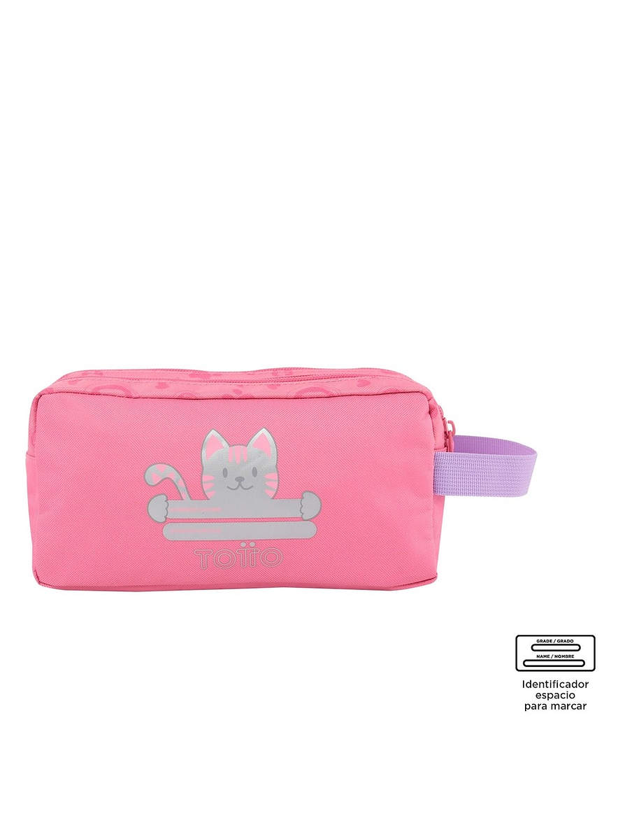 Cartuchera Totto Para Niña Selfie Cat Rosa  4