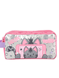 Cartuchera Totto Para Niña Selfie Cat Rosa  - Miniatura 1