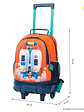 Morral Totto Con Ruedas Niño Bomper Cohety Netic M Naranja - Miniatura 3