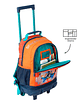 Morral Totto Con Ruedas Niño Bomper Cohety Netic M Naranja - Miniatura 2