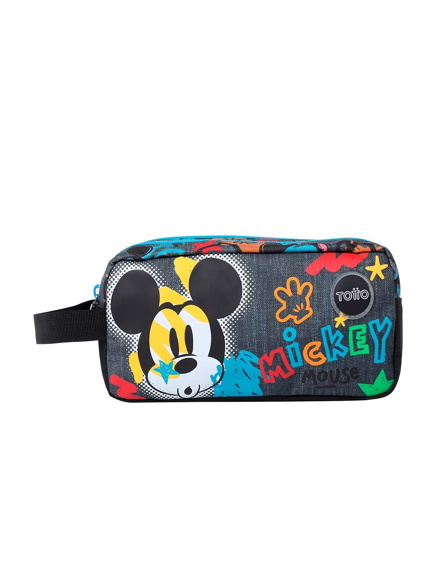 Cartuchera Totto Para Niño Mickey Gris 1