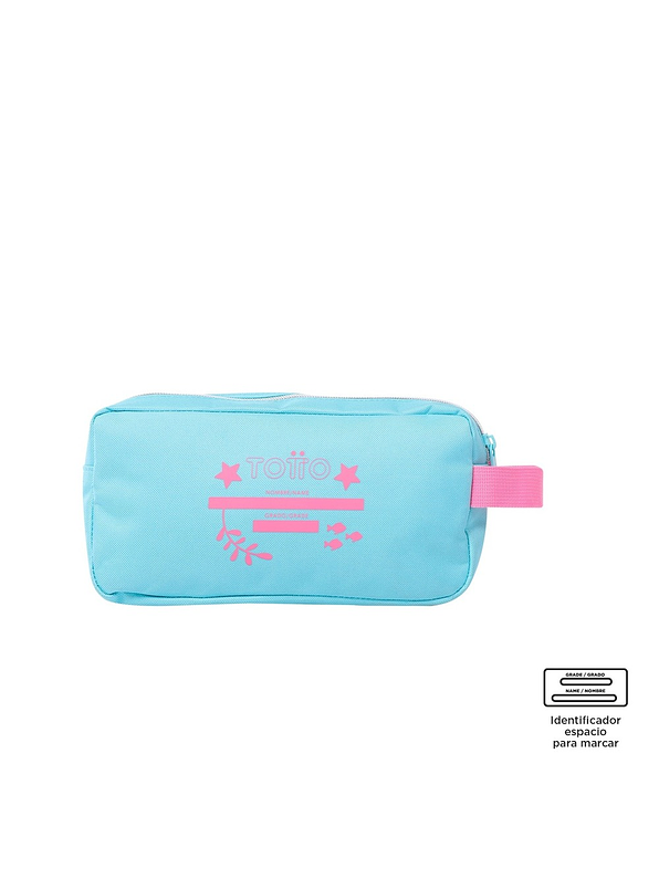 Cartuchera Totto Para Niña Pink Ocean Azul 4