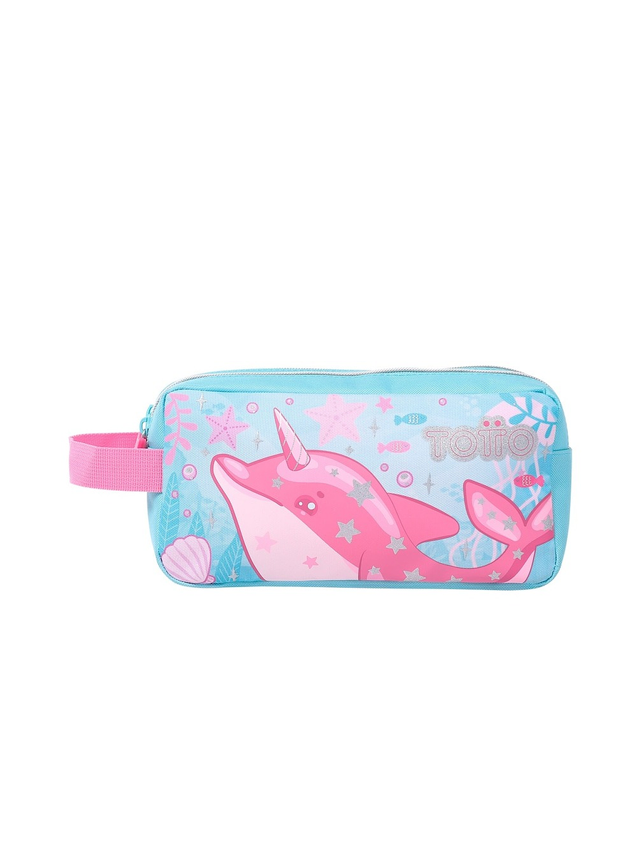 Cartuchera Totto Para Niña Pink Ocean Azul 1