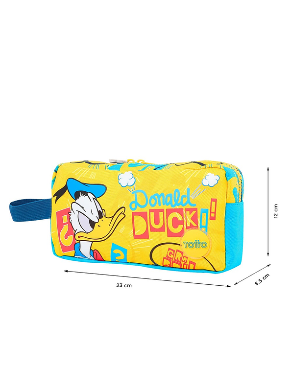 Cartuchera Totto Para Niño Donald Amarillo 3