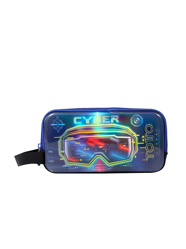 Cartuchera Totto Para Niño Mettaverse Negro 1