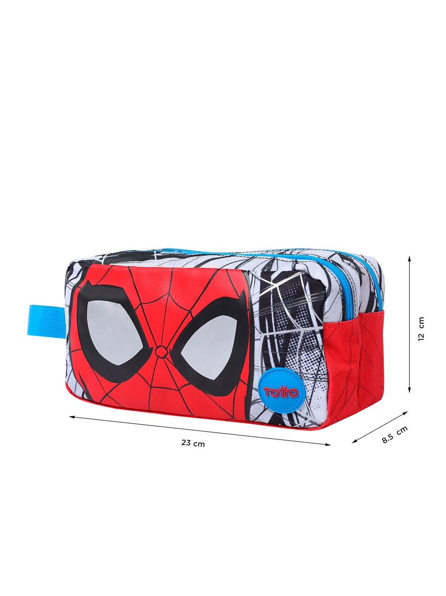 Cartuchera Totto Para Niño Spiderman City blanco 3