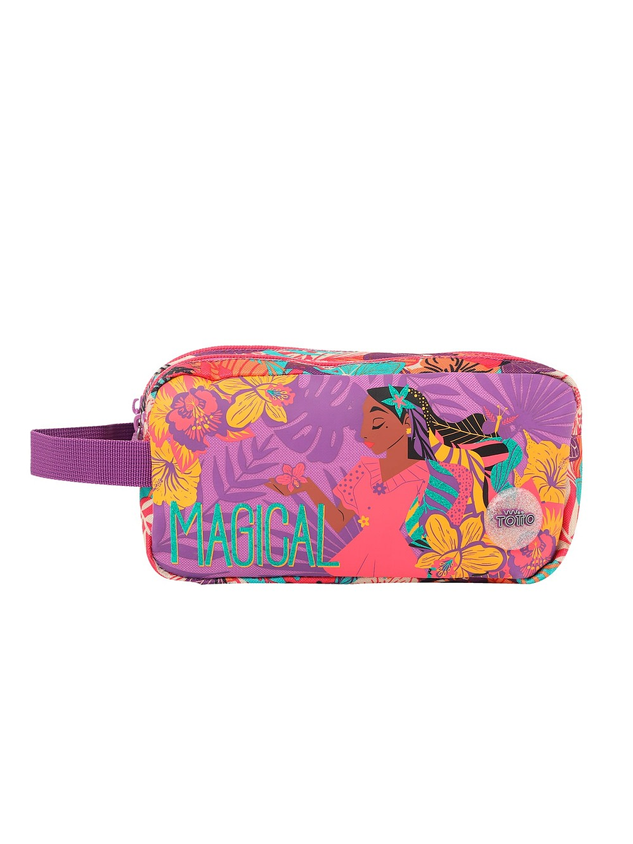 Cartuchera Totto Para Niña Encanto Paradise Morado 1
