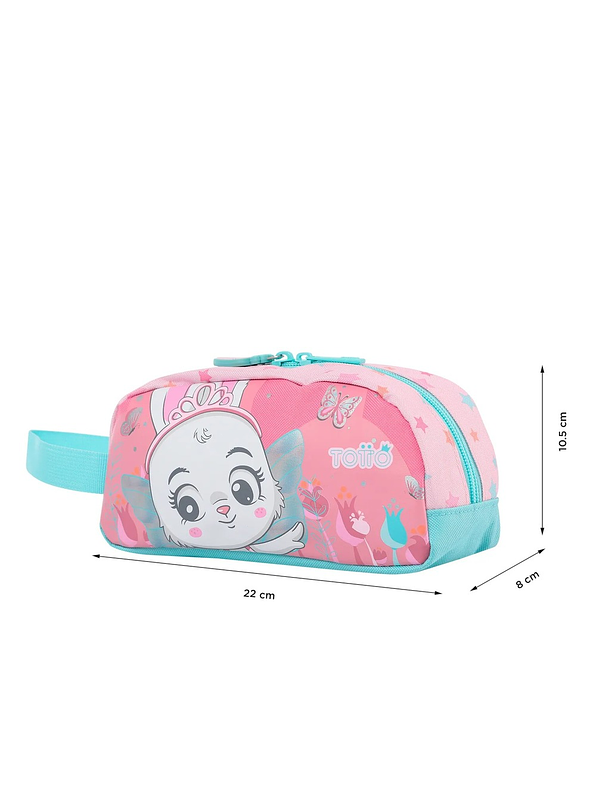 Cartuchera Totto Para Niña Dancing Rabbit Rosa  3