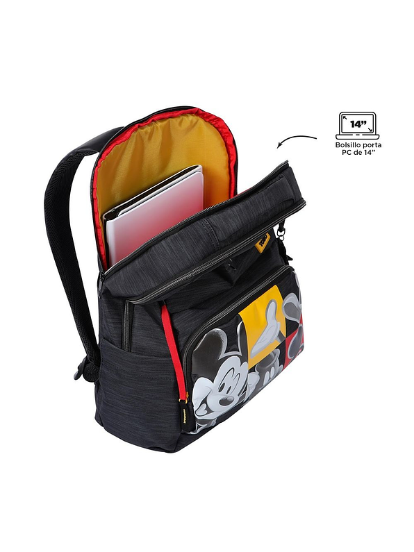 Morral Totto Mickey Cm Charcoal Mix  7