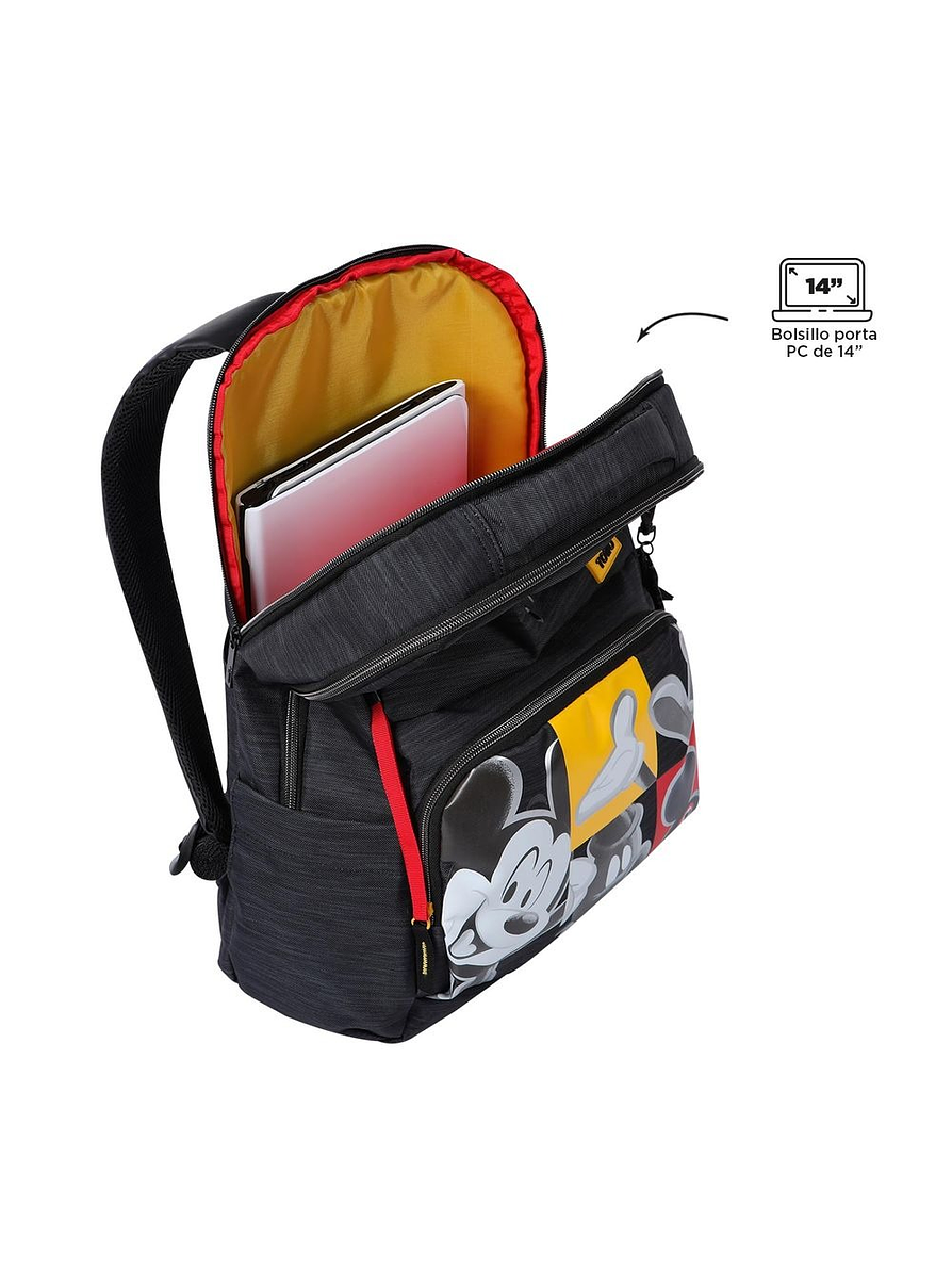 Morral Totto Mickey Cm Charcoal Mix  7