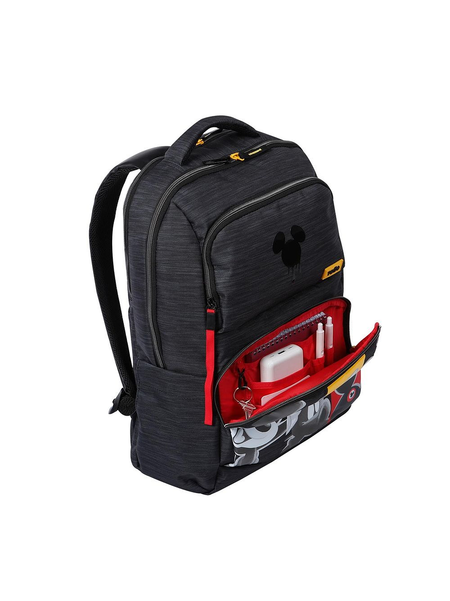 Morral Totto Mickey Cm Charcoal Mix  2