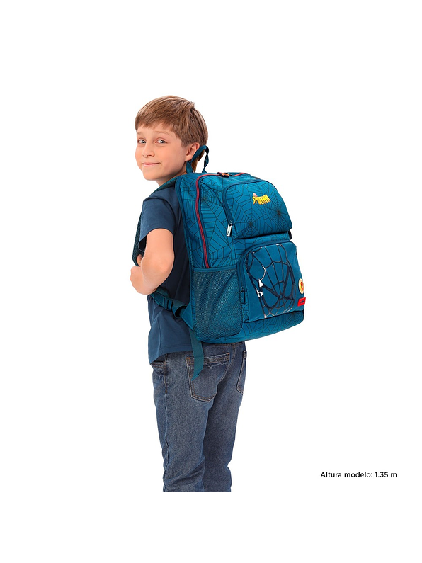 Morral Totto Para Hombre Spiderman Comic Azul 3