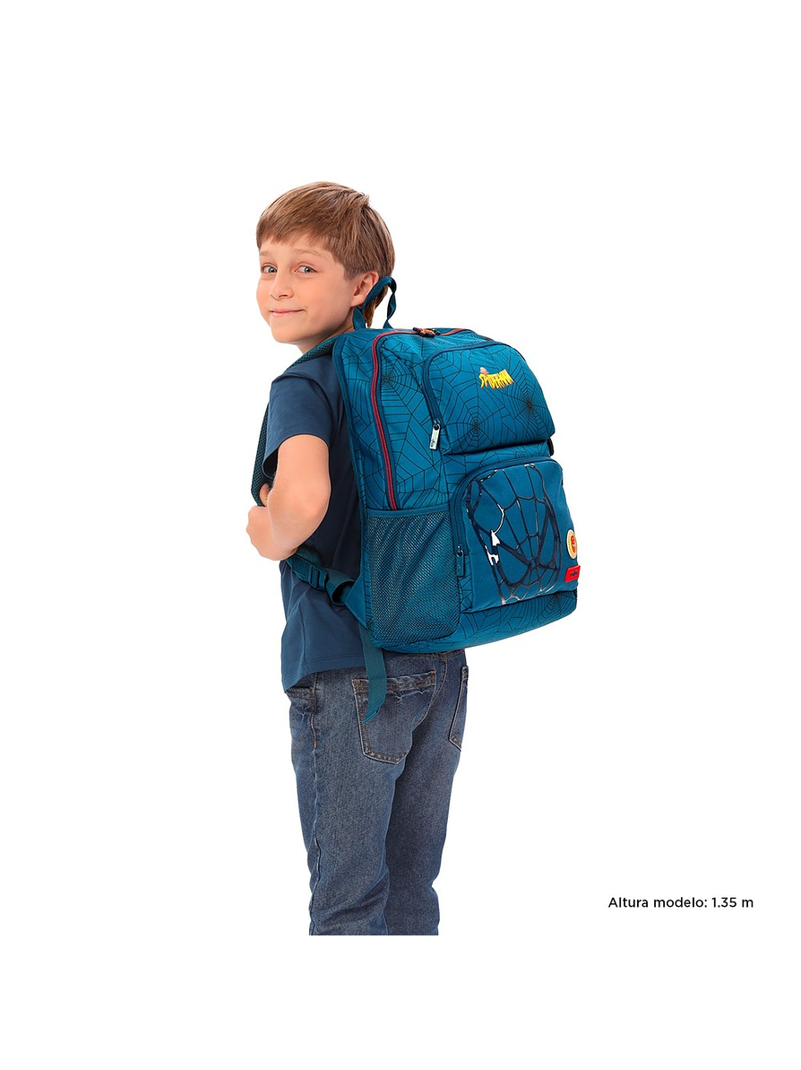 Morral Totto Para Hombre Spiderman Comic Azul 3