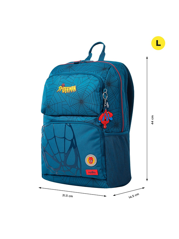 Morral Totto Para Hombre Spiderman Comic Azul 4