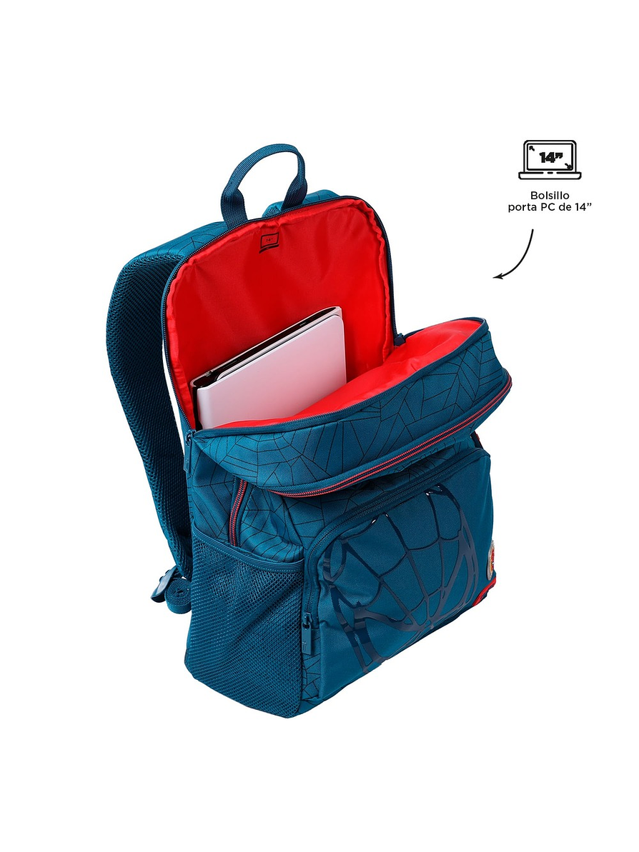 Morral Totto Para Hombre Spiderman Comic Azul 2