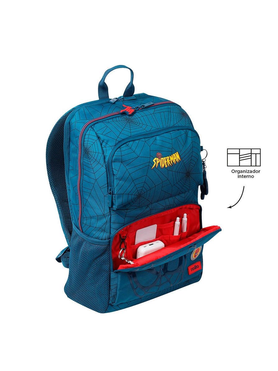 Morral Totto Para Hombre Spiderman Comic Azul 5