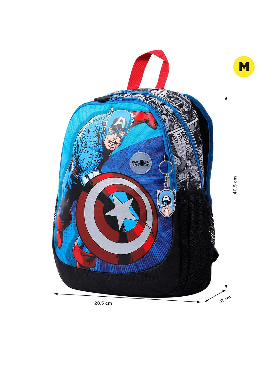 Morral Totto Para Niño Avenger Hulkcap M Blanco 4