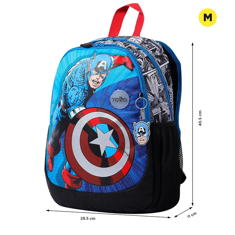 Morral Totto Para Niño Avenger Hulkcap M Blanco 4