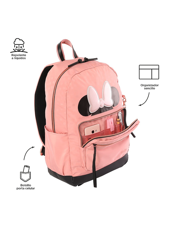 Morral Totto Para Mujer Minnie Rose Rosado 5