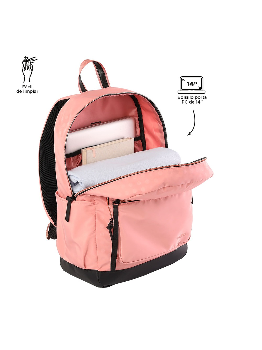 Morral Totto Para Mujer Minnie Rose Rosado 2