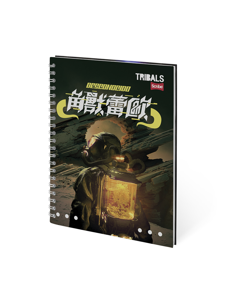 Cuaderno Catedrático Pasta Dura Tribals 80 Hojas  1