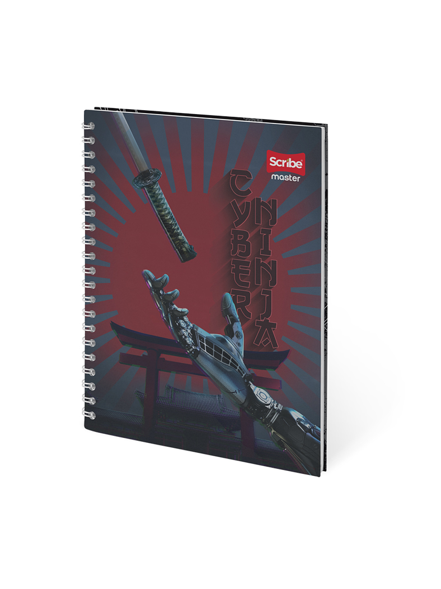 Cuaderno Catedratico Pasta Dura Master Masculino 80 Hojas  3