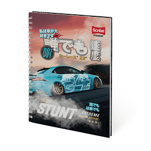 Cuaderno Catedratico Pasta Dura Master Masculino 80 Hojas 