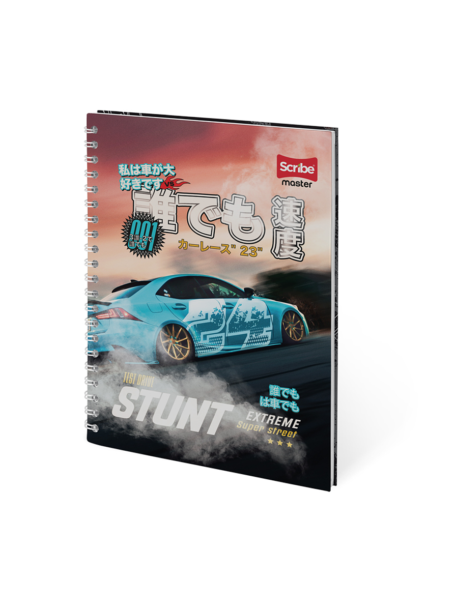 Cuaderno Catedratico Pasta Dura Master Masculino 80 Hojas  1