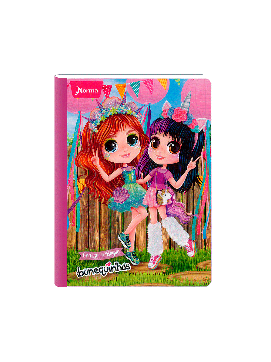 Cuaderno Cosido Bonequinhas 50 Hojas Líneas 3