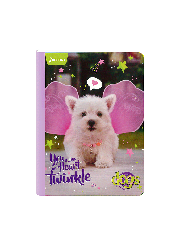 Cuaderno Cosido Norma Dogs 100 Hojas Lineas 8