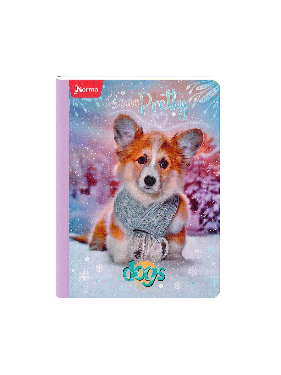 Cuaderno Cosido Norma Dogs 100 Hojas Lineas 9
