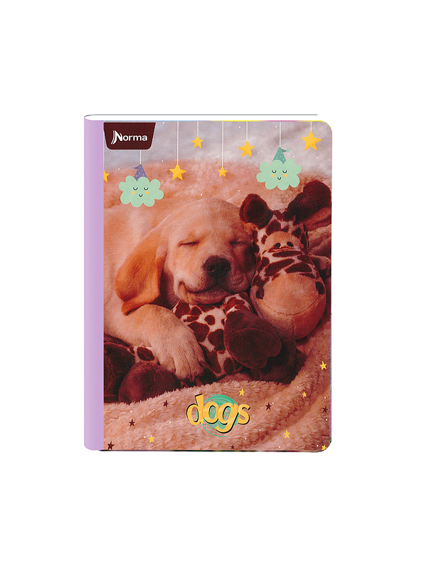Cuaderno Cosido Norma Dogs 100 Hojas Lineas 10