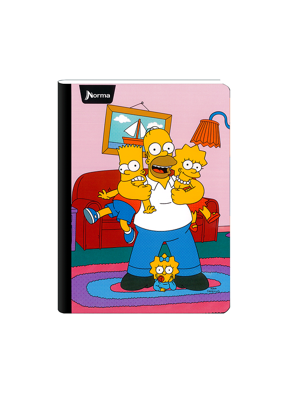Cuaderno Cosido Pasta Dura The Simpsons 90 Hojas  3