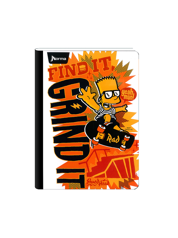 Cuaderno Cosido Pasta Dura The Simpsons 90 Hojas  4