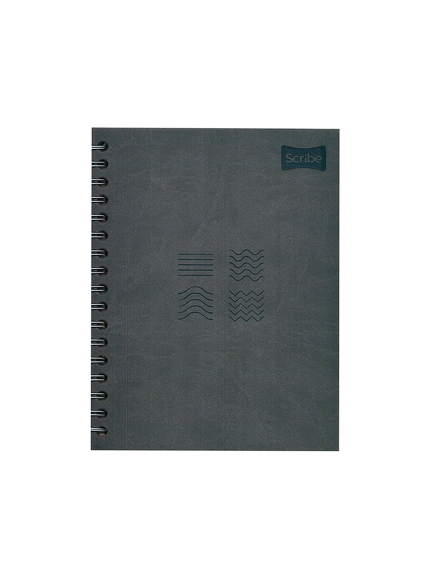 Cuaderno Pasta Dura Cuero Masculino 7 Materias  1