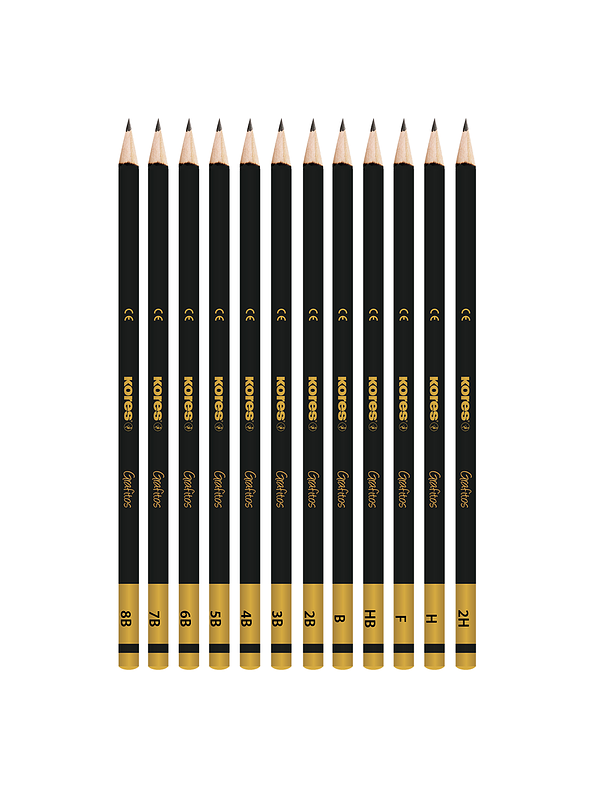 Set Lápiz Graduado Kores Caja Metálica X 12 Unidades  3