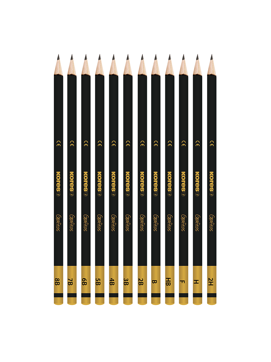 Set Lápiz Graduado Kores Caja Metálica X 12 Unidades  3