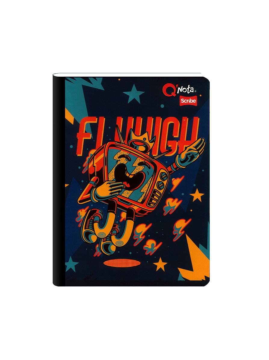 Cuaderno Cosido Qnota Masculino 50 Hojas Cuadros  3